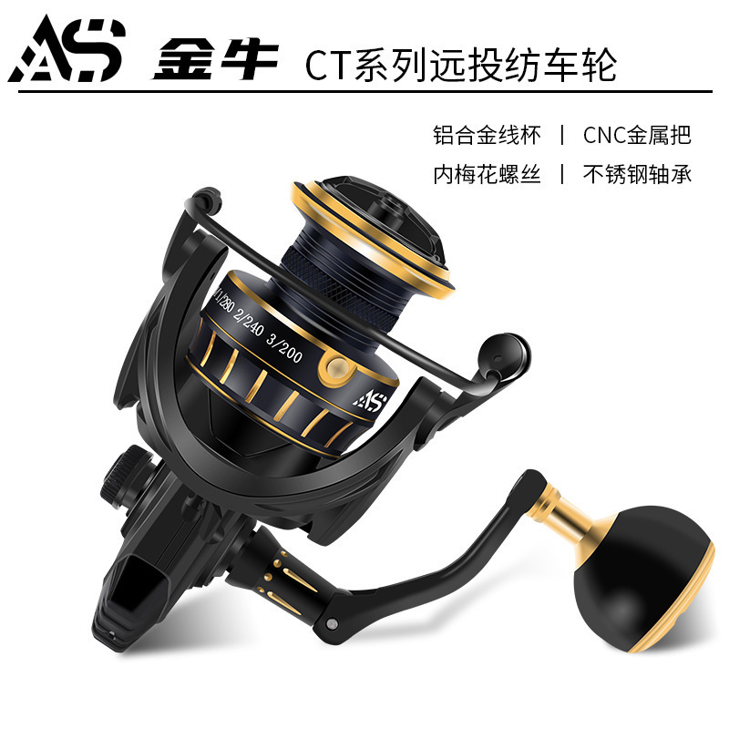 2024 Angler Dream CT3000/5000/7000P Full Metal Spinner Reels 5.1/1 Ratio Max Drag 20kg Sea Fishing Reels Spinning reels