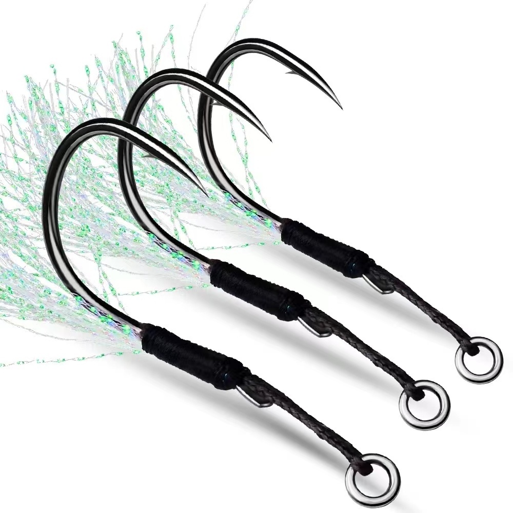 10pcs/Bag Black/Sliver High Carbon 11# 13# 15# 17# 19# Steel Japan Barbed Hook Seawater Octopus Circle Fishing Hooks