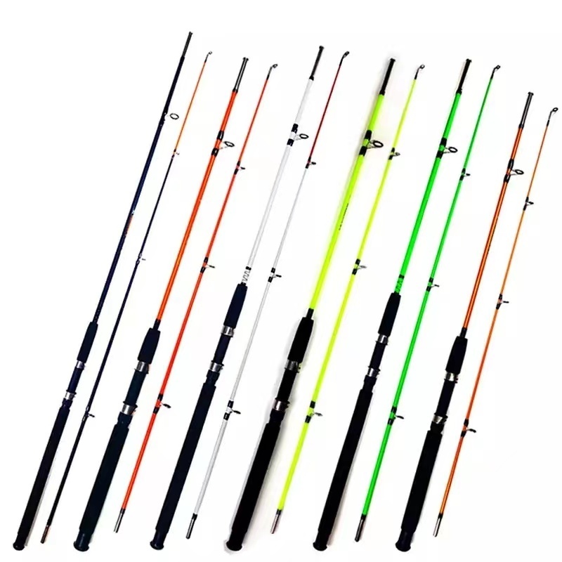 2023 Wholesale Offshore boat rod solid fiberglass rod deep-sea super hard release fishing bottom boat fishing rod