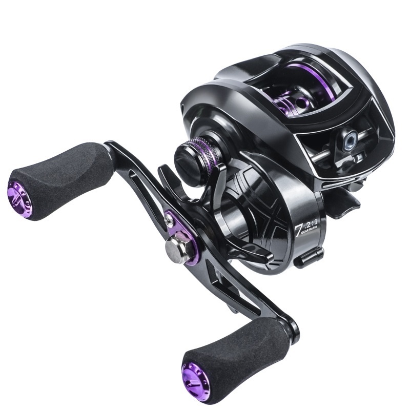 All metal baitcasting fishing reel saltwater freshwater 7.2/1 baitcasting reel slow jigging trolling reel with counter