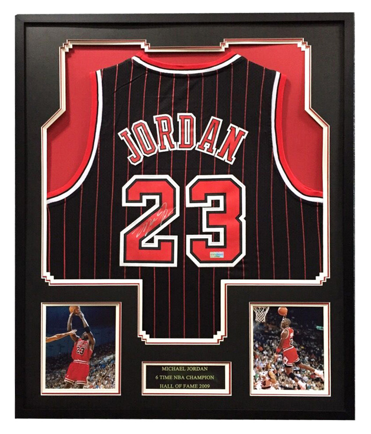 Variable background mat board custom aluminum wood jersey photo frame Acrylic display  basketball soccer the memorabilia display