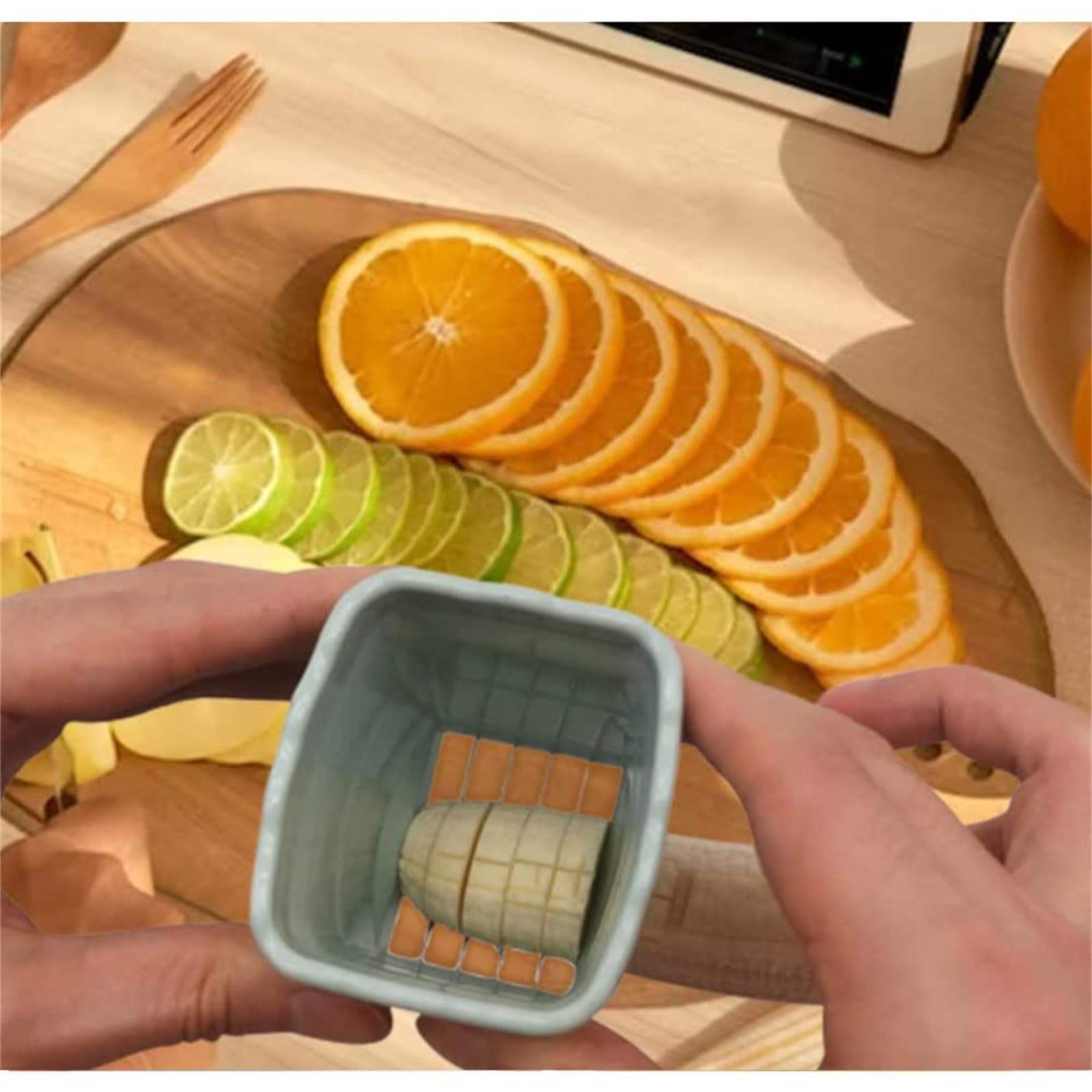 Multi-Purpose Premium Fruit & Veggie Slicer - Reusable Strawberry Cup Splitter, Perfect for Bananas, Eggs, Oranges & More