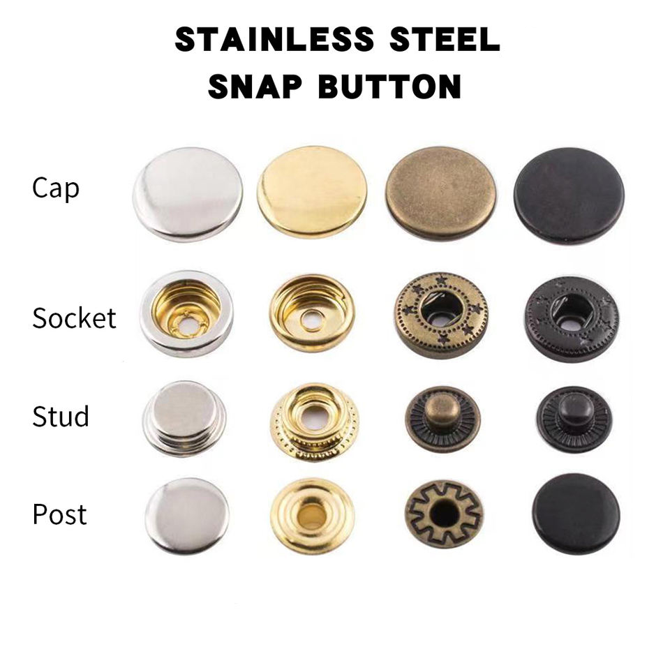 China Snap Button Metal Button For Leather Clothing Clothes Magnetic free Snap Button