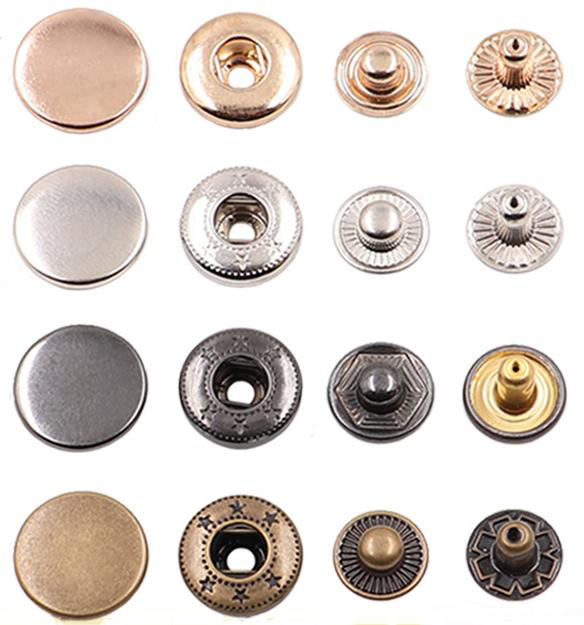 China Snap Button Metal Button For Leather Clothing Clothes Magnetic free Snap Button