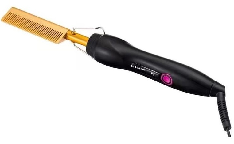 BYMACE New Style Copper Comb Multi-Function Ceramics Hot Comb Curling Electric Hair Straightener