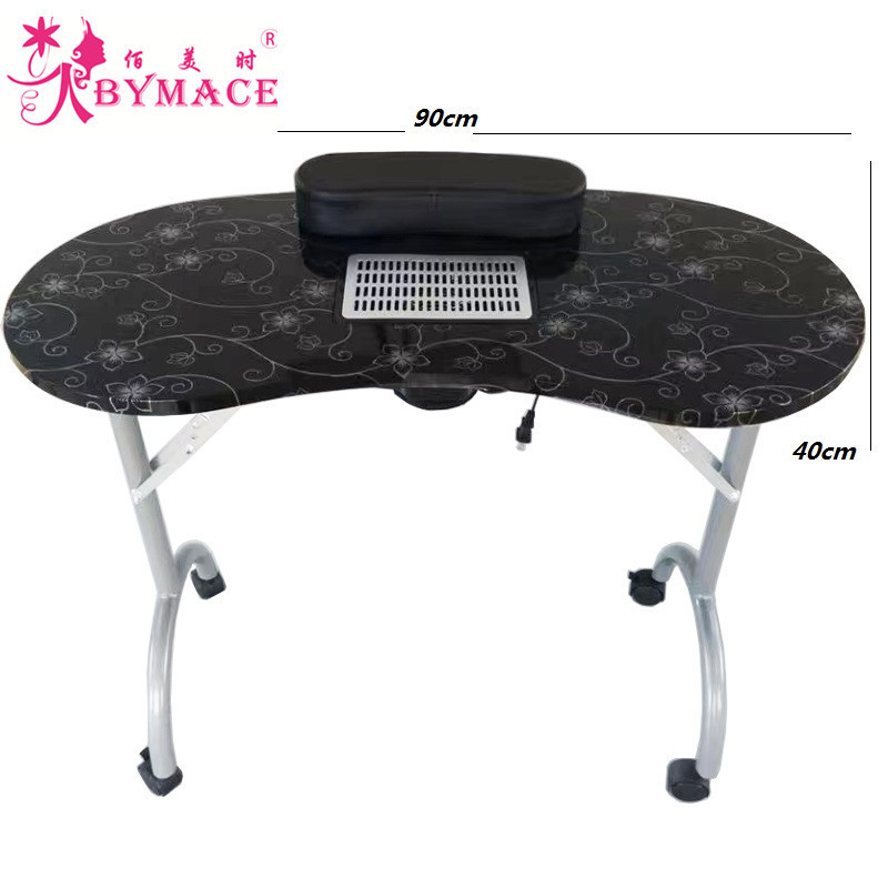 2021 Manicure Movable Portable Folding Manicure Nail Table For Technician Spa Salon Workstation