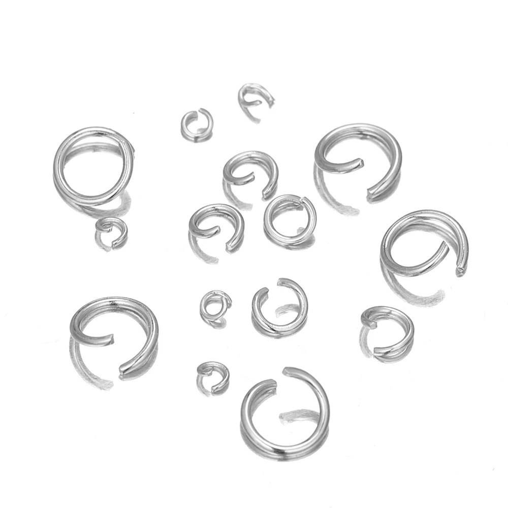 Stainless Steel Open Rings Jump Rings Connectors for DIY Making Jewelry Accessoires Earring Bracelet Necklace Jump Ring Findings