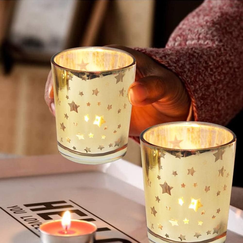 Home Decoration Popular Votive Glass Holder Votive Candle Holders Mercury Glass