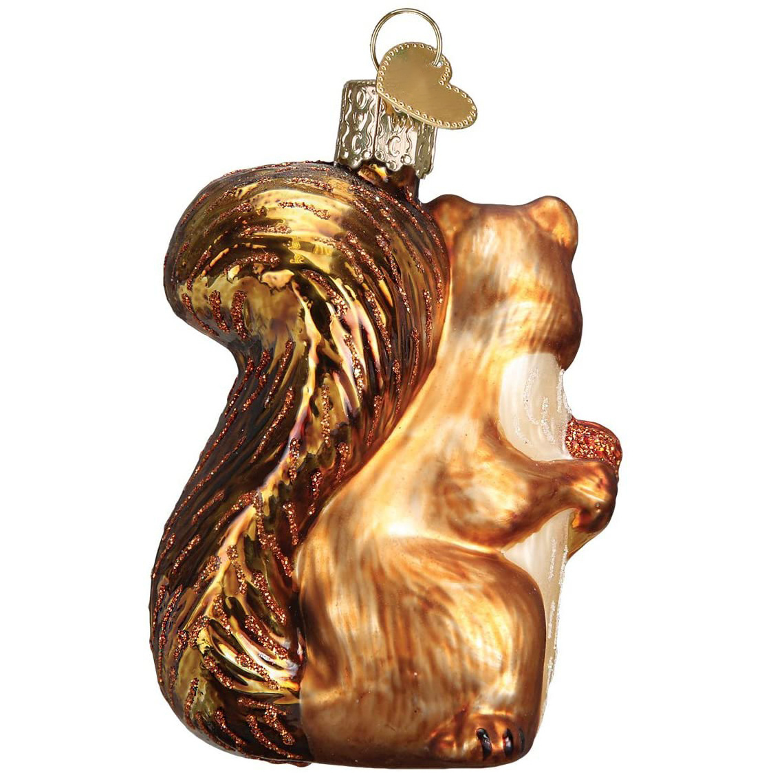 Christmas Squirrel Wildlife Animals Glass Blown Ornaments for Christmas Tree Eco-friendly