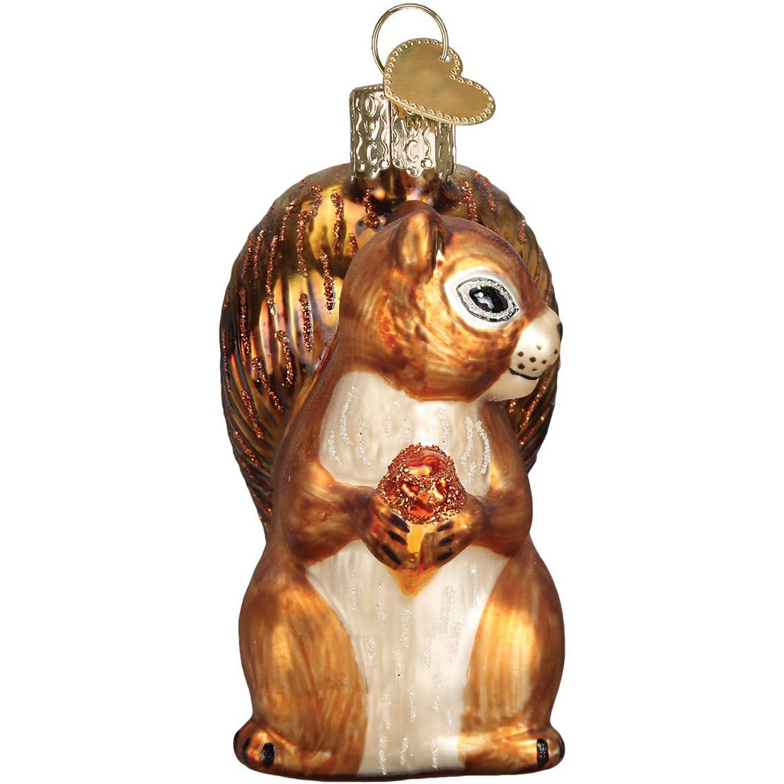 Christmas Squirrel Wildlife Animals Glass Blown Ornaments for Christmas Tree Eco-friendly