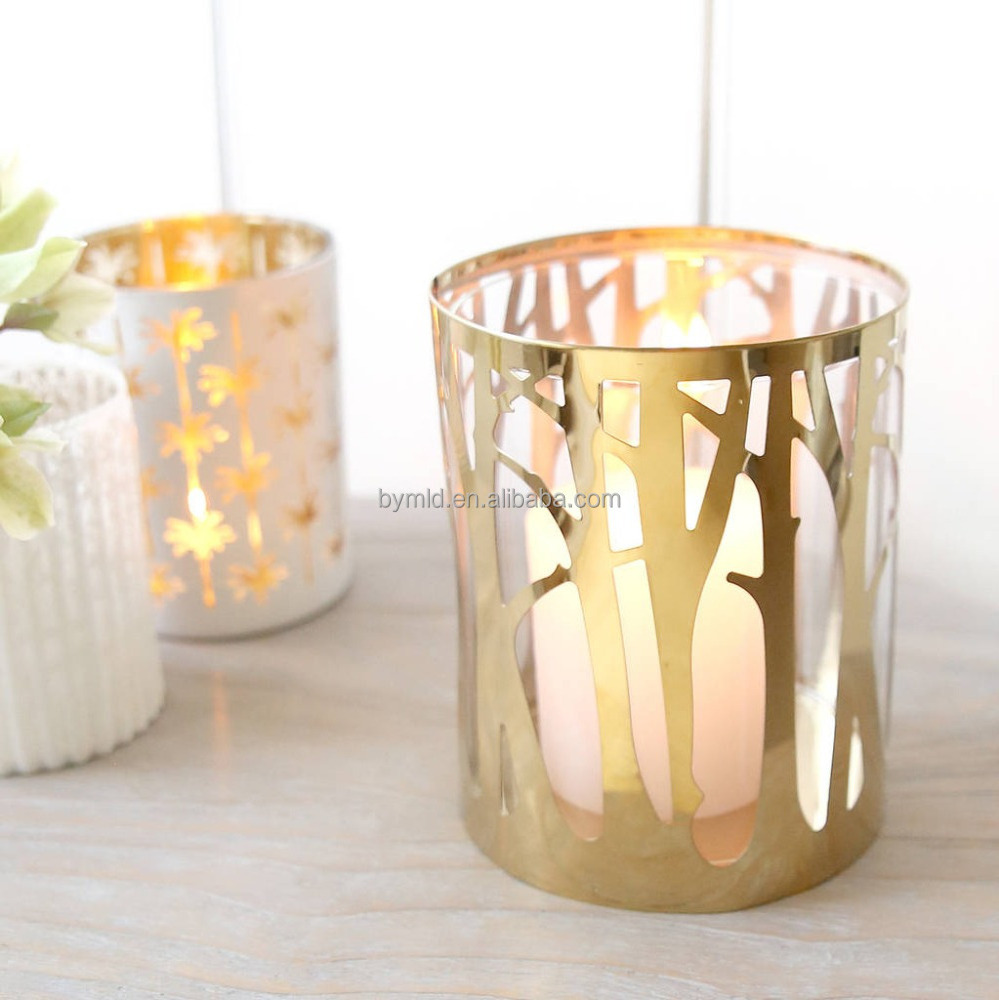 Wholesale Mercury Glass Votive Tealight candles jars for Wedding decoration