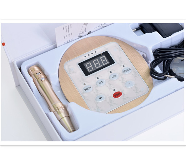 Rotary Microblading Pen Kit Digital Permanent Makeup Machine With Micropigmentation Needles