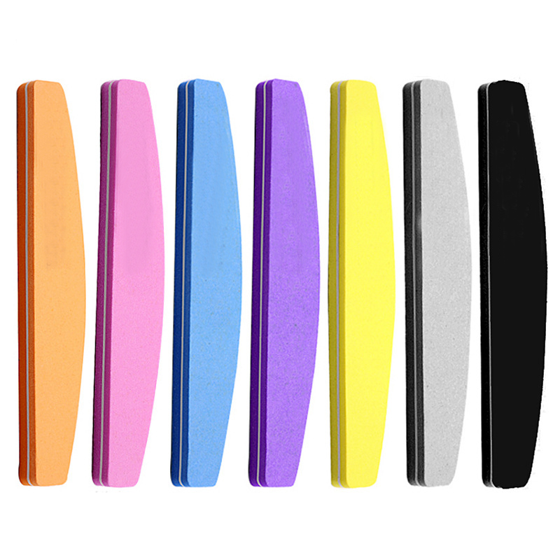 Professional Washable Pink Color Nail File Buffers Double Sided nail buffer 100/180 Grit