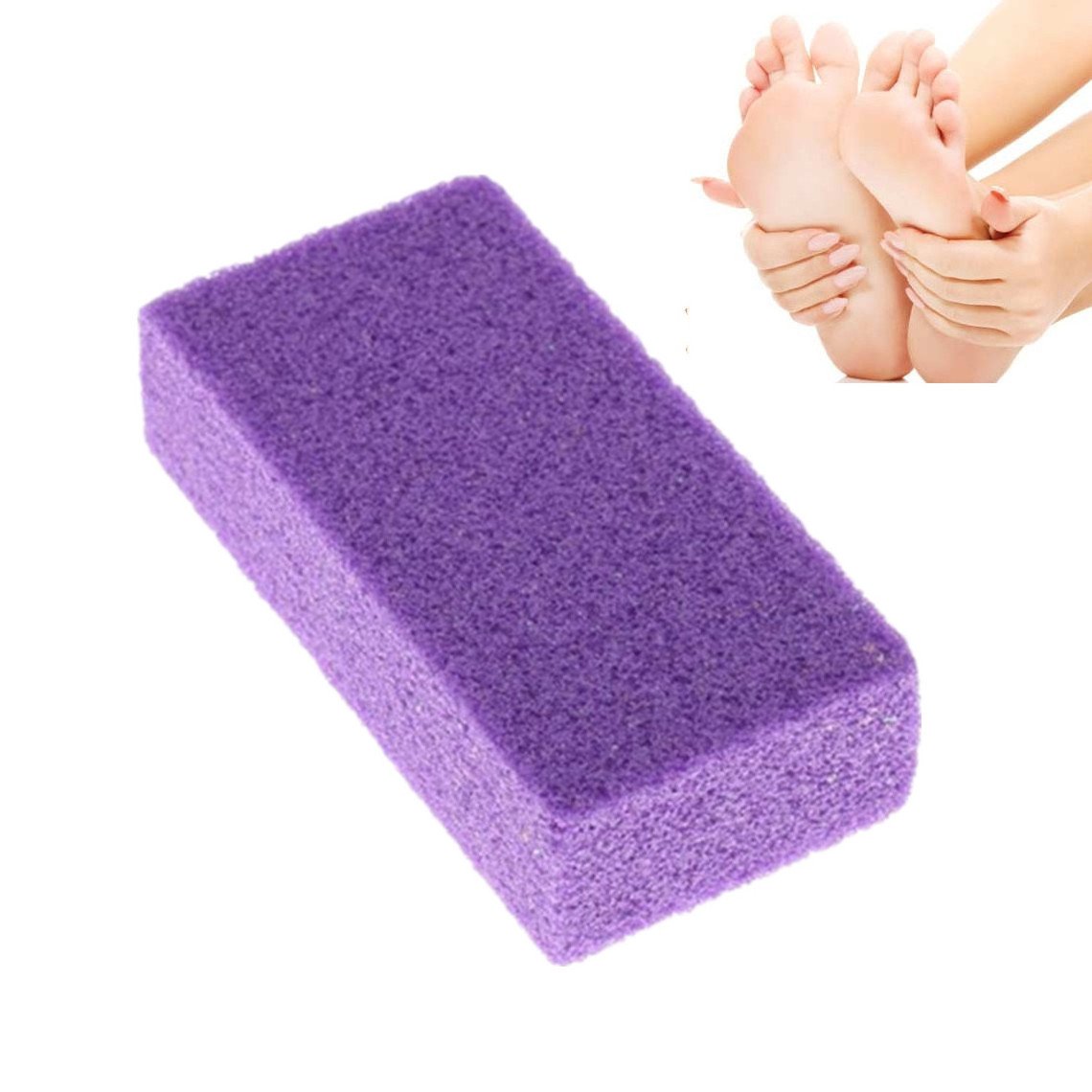 400Pcs/Inner Disposable Pedicure Foot Pumice Stone Wholesale Double Color Foot Pumice Stone for Feet