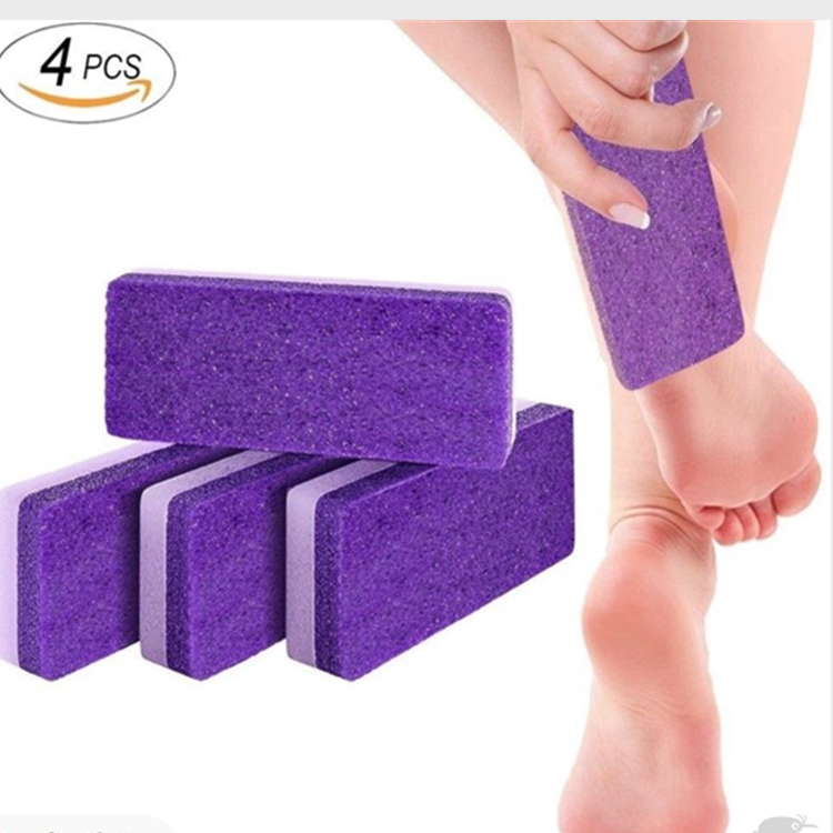 pumice brush foot exfoliation products exfoliating calluses PU foam pumice foot double sided grinding stone