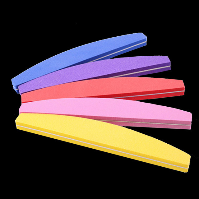 Professional Washable Pink Color Nail File Buffers Double Sided nail buffer 100/180 Grit