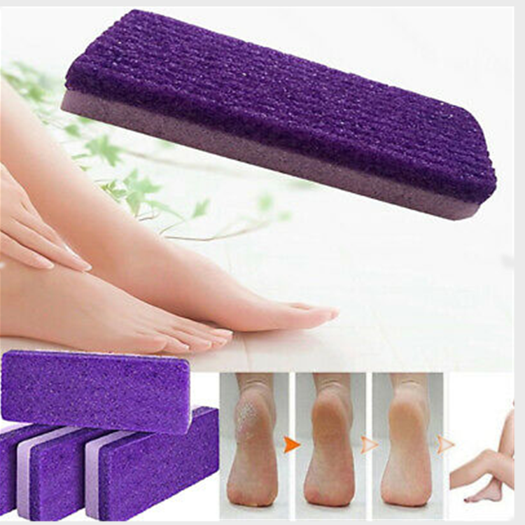 pumice brush foot exfoliation products exfoliating calluses PU foam pumice foot double sided grinding stone