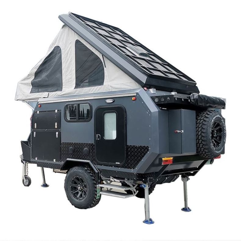 Factory Supplying Classical Rv Motorhome Motorcycle Campers Small Lightweight Camping Trailers Camper Trailer