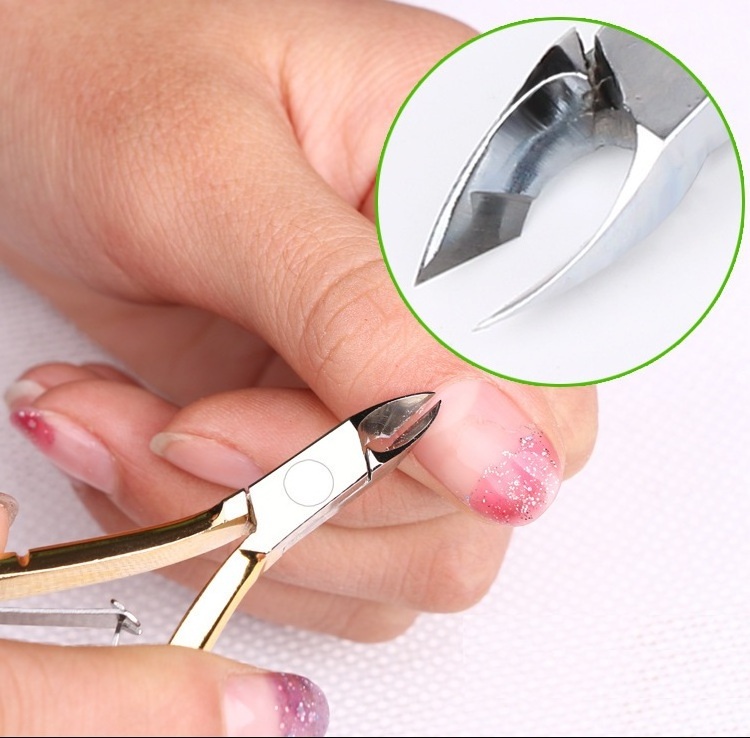 D501 best seller sliver stainless steel  pedicure nail care nail tools nippers cuticle clipper with own logo