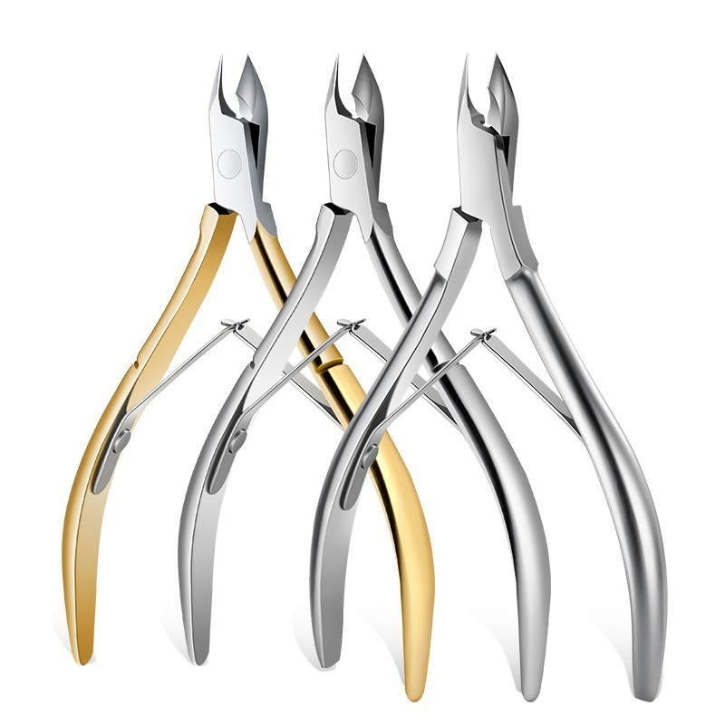 D501 best seller sliver stainless steel  pedicure nail care nail tools nippers cuticle clipper with own logo