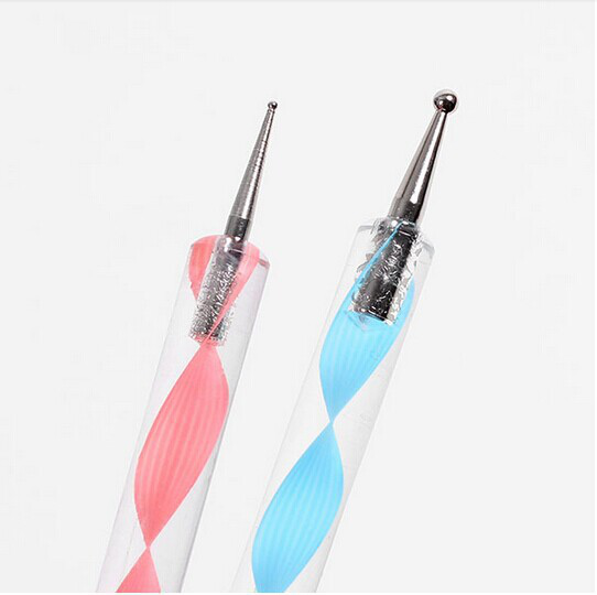 Professional Double Ended Nail Art Point Drill dotting Drawing Pen Manicure Tool Set Nail Wax Pen