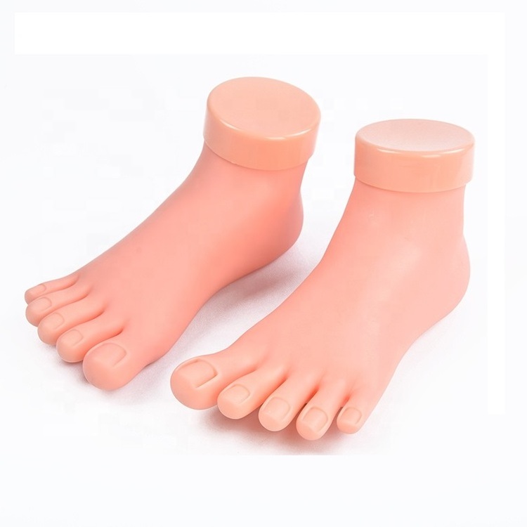 High Quality Nail Practice False Training Foot Manicure pedicure Nails Art Foot for training display