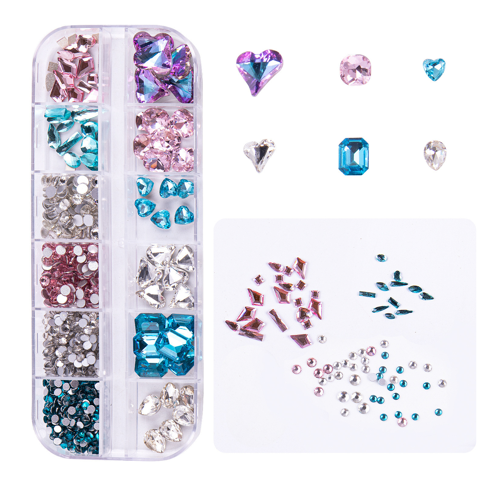 high quality glass swarovski crystals flat back for nails rhinestone stones