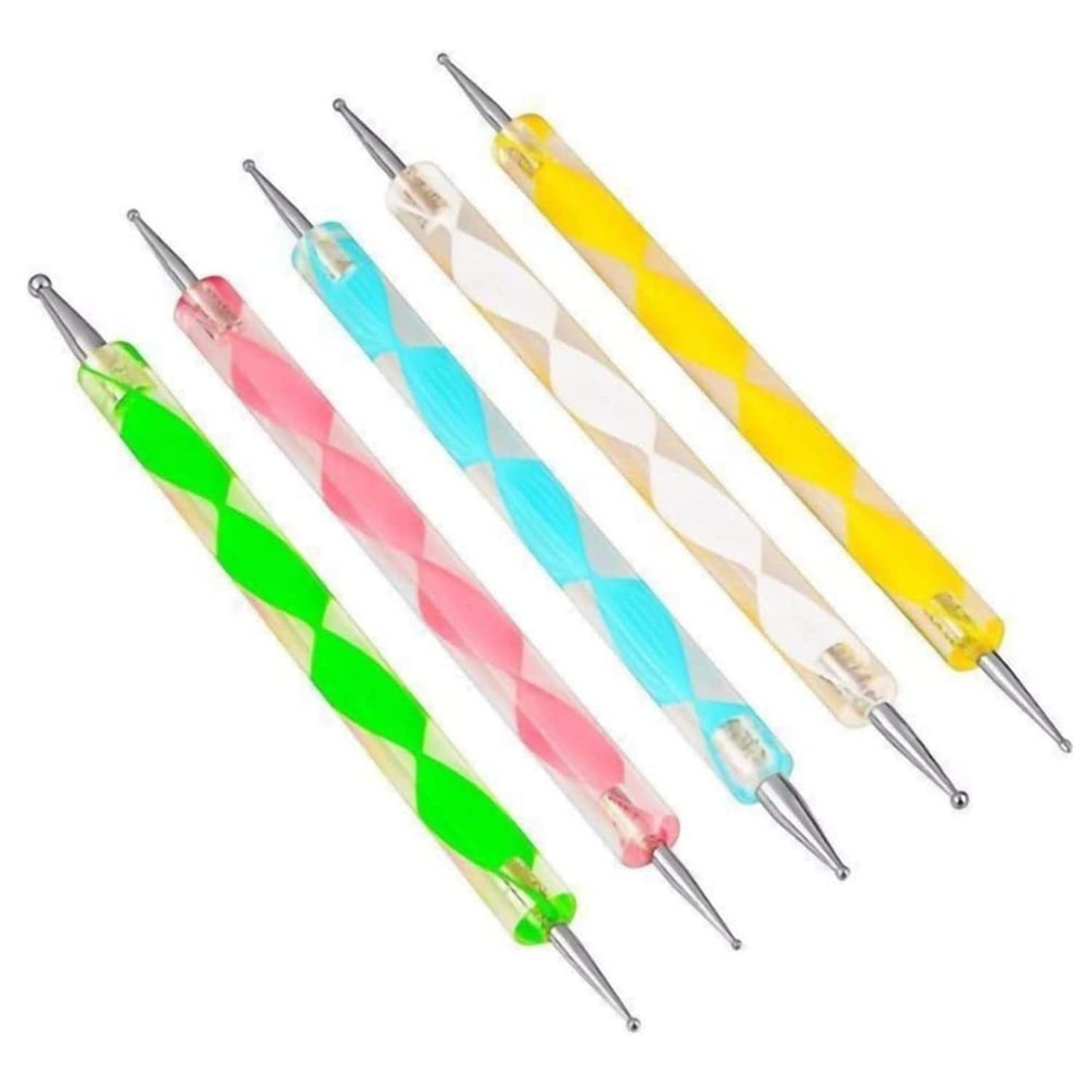 Professional Double Ended Nail Art Point Drill dotting Drawing Pen Manicure Tool Set Nail Wax Pen