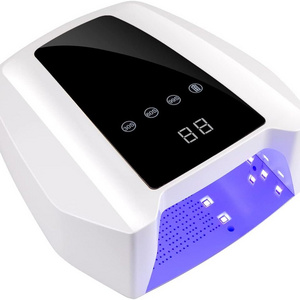 72W Rechargeable Wireless UV Nail Dryer Machine Pedicure UL LED Lamp for Manicure for US UK EU AU Power Supply on Battery