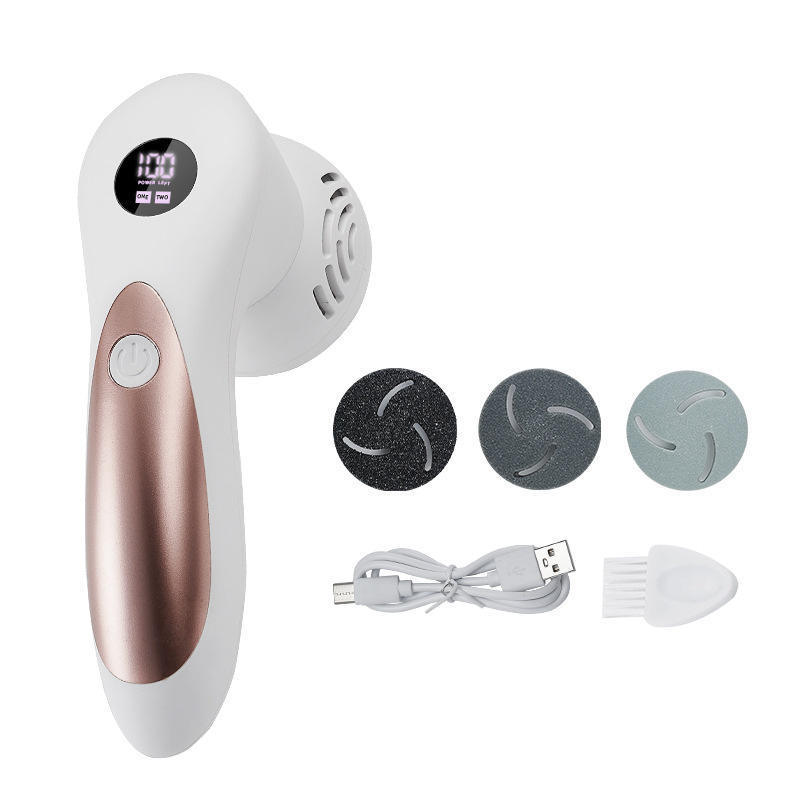 electric feet foot file callus removers with led light rechargeable foot grinder with vacuum