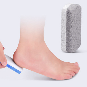 Double face scrub pumice stone foot file stone pedicure bowl and callus remover for personal care