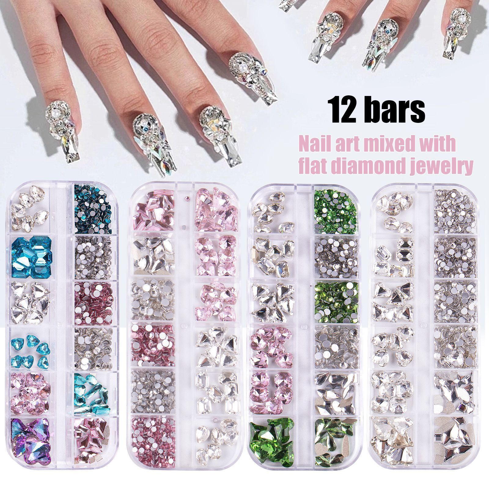 high quality glass swarovski crystals flat back for nails rhinestone stones