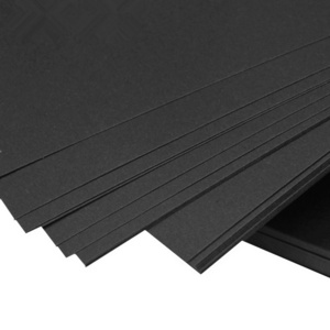 Recycled paper pulp matt black paper board 250gr 300gr 350gr black paper