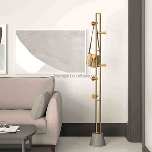 Jue1 Stock Available Luxury Stainless Steel Metal Coat Rack Musical Instrument Design Modern Furniture Home Office Coat Rack