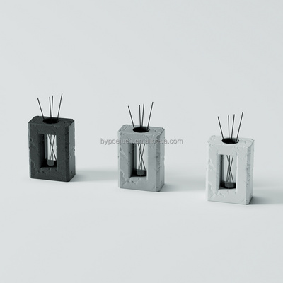 Custom Air Freshener Aroma Fragrance Oil Unique Eco Essential oil Aroma Reed Diffuser Luxury Cement Concrete Glass Reed Diffuser