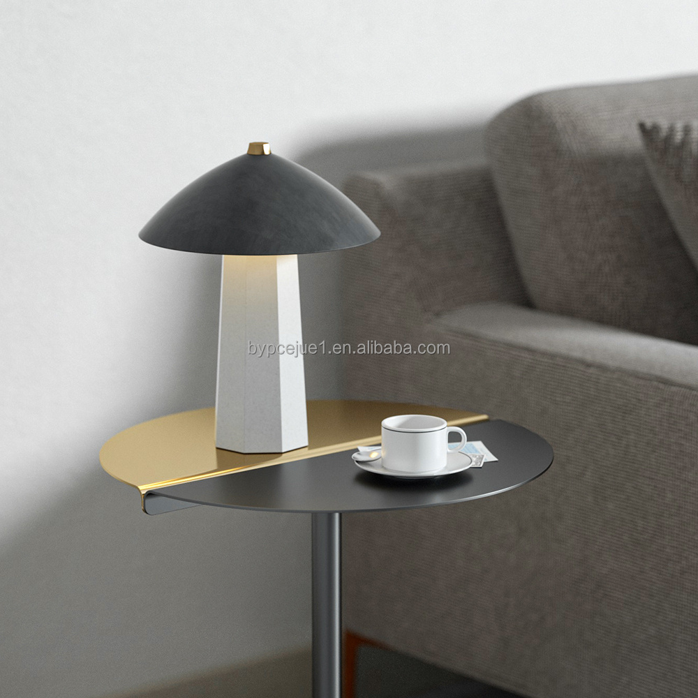 Concrete Bionic Mushroom Design Table Lamp Home Decoration Table Lamp Bedside Lamp