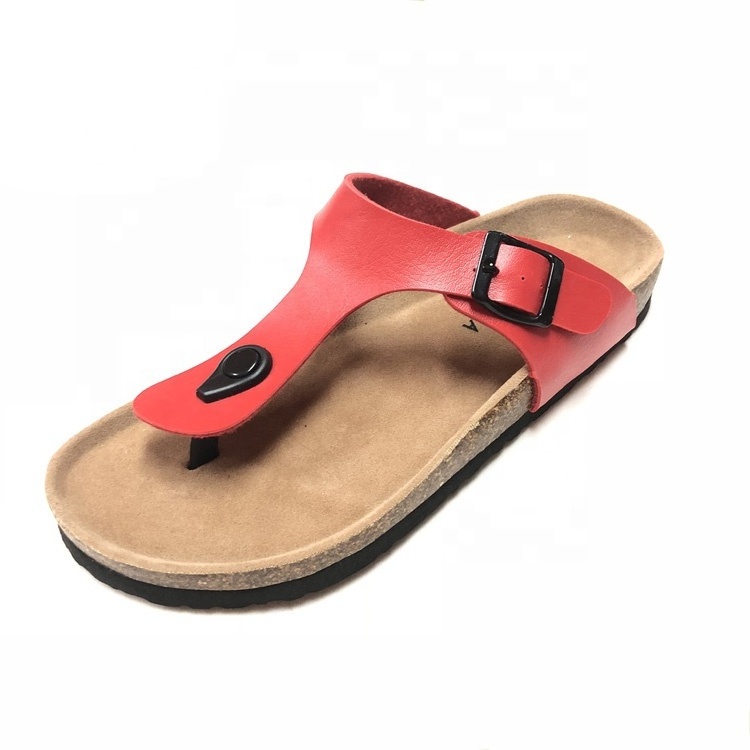 New Wholesale Summer Cork Outdoor Slippers For Women Ladies Thong Sandals Flipflops