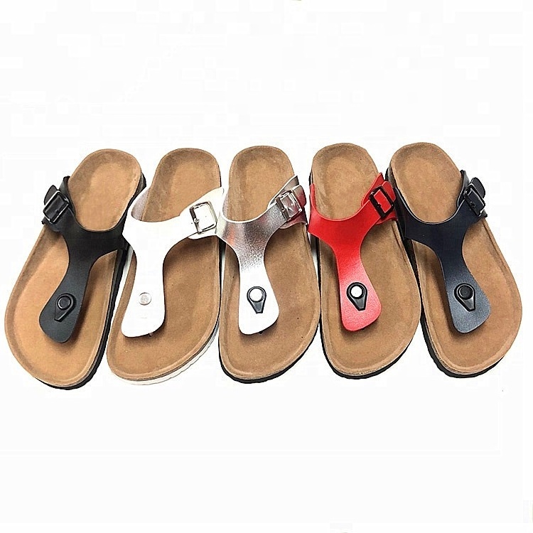 New Wholesale Summer Cork Outdoor Slippers For Women Ladies Thong Sandals Flipflops