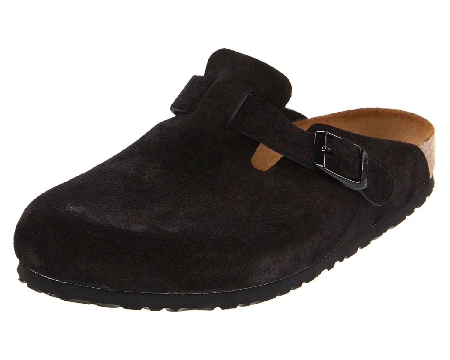 Factory Custom High Quality Men's Leather Mules,Cow Suede Cork Clogs for Indoor Outdoor