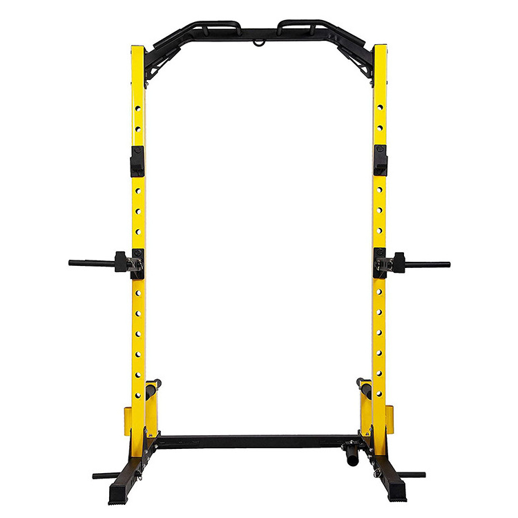 Attachments Full Power Foldable Wall Mount Sale Folding Home Gym Cables Equipment Half Squat Rack with Pull Up Bar