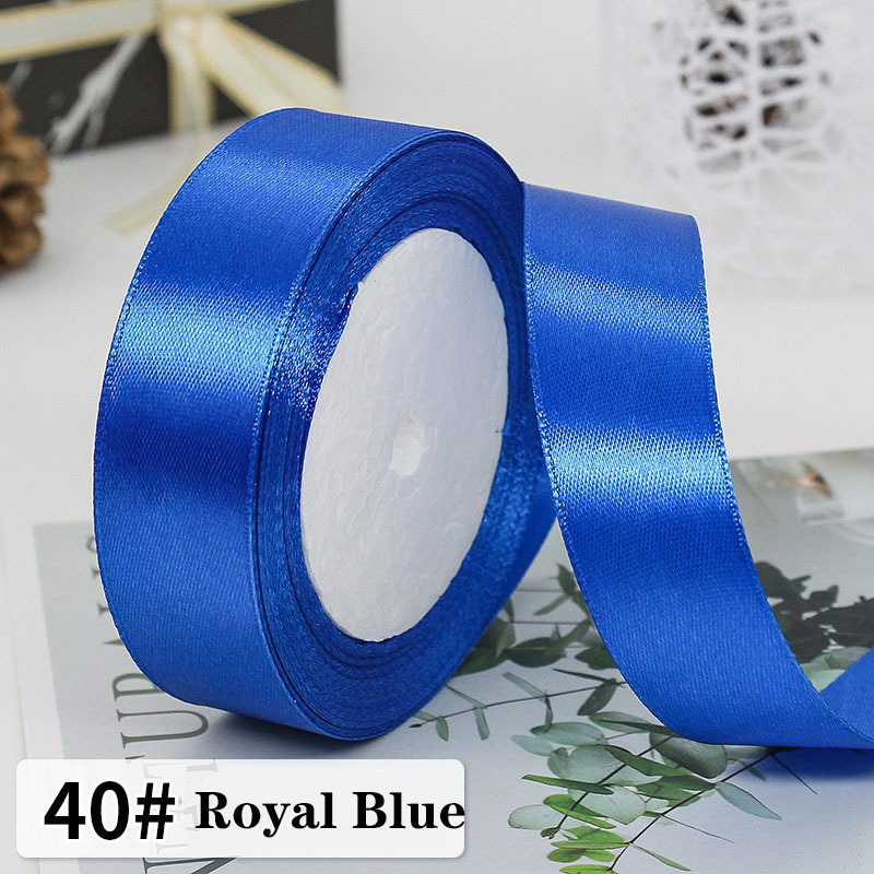 High quality satin ribbon custom printed ribbon satin solid color polyester satin ribbons for gift wrap