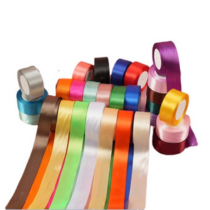 3-100mm Satin Ribbon Colourful Custom Ribbon Solid Color Gift Ribbons for Gift Wrap Christmas Decoration Garment Accessories