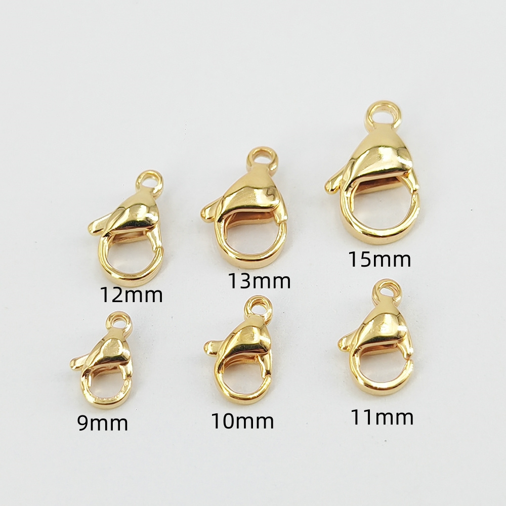 Wholesale Different sizes lobster claw clasp jewelry accessory stainless steel Lobster clasp for Jewelry Making