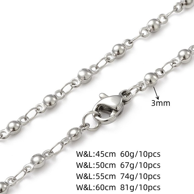 304 stainless steel fashion jewelry necklaces fine jewelry necklaces chain Cuban Link Chain for jewelry making