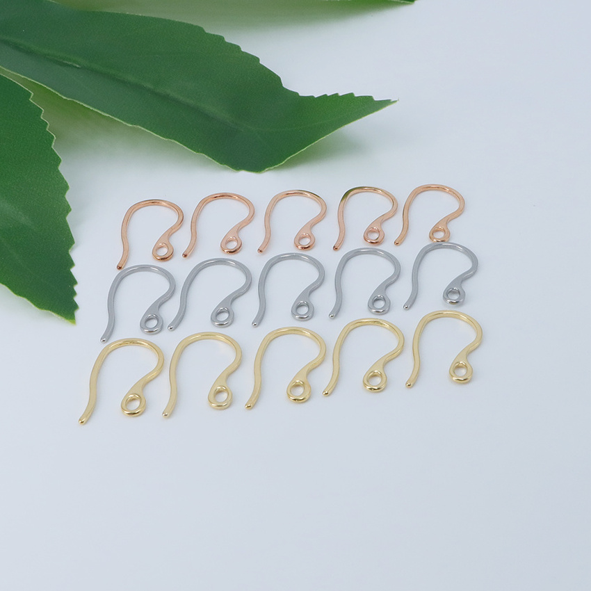 Earring hooks for jewellery making titanium stainless steel earrings finding hook surgical steel earrings hooks