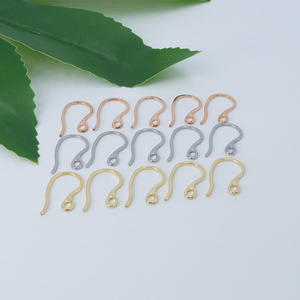 Earring hooks for jewellery making titanium stainless steel earrings finding hook surgical steel earrings hooks