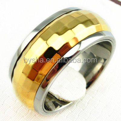 novelty designer stainless steel tyre mens ring the lord of ring