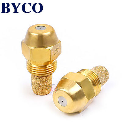 BYCO 40  60 80 degree brass waste fuel heavy oil burner nozzle for asphalt plant