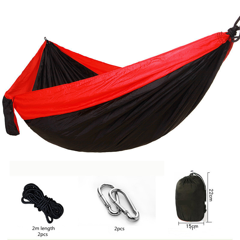 HAMK001 Factory Supply Customized Single Person Hammock Nylon Heavy Duty Camping Hammock