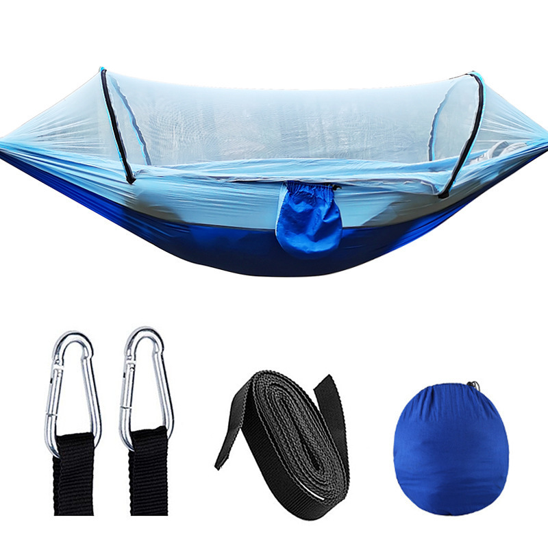 HAMK009 Easy to Set Up Hammock with Mosquito Net Camping Swings Avoid Rollover